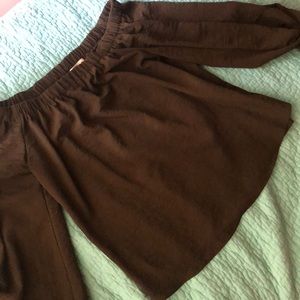 Olive Green off the shoulder blouse